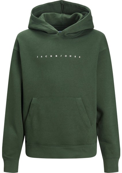 Jack & Jones Logo Baskili Kapüsonlu Sweatshirt - Çocuk