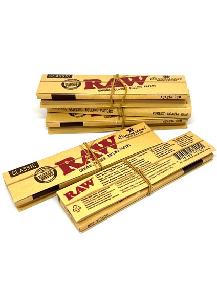 5 Adet Raw King Size Slim Orijinal Zıvanalı Sigara Kağıdı