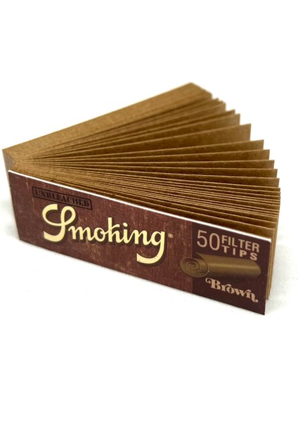 5 Adet Smoking Brown Filter Tips Zıvana (5X50)