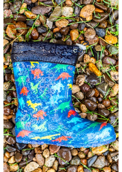 Çocuk Çizme Yağmur Çizmesi ve Kar Botu Soğuk Geçirmez Kürklü