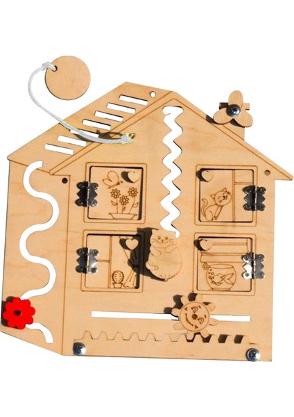Montessori Busy Board Dıy Aksesuarları Okul Öncesi Ev Için Malzeme Gelişimi (Yurt Dışından) modelleri