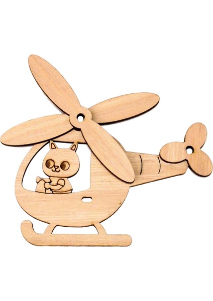 Yeni Yürümeye Başlayan Çocuklar Için Montessori Busy Board Dıy Malzemesi Pürüzsüz ve Sağlam Helikopter (Yurt Dışından)