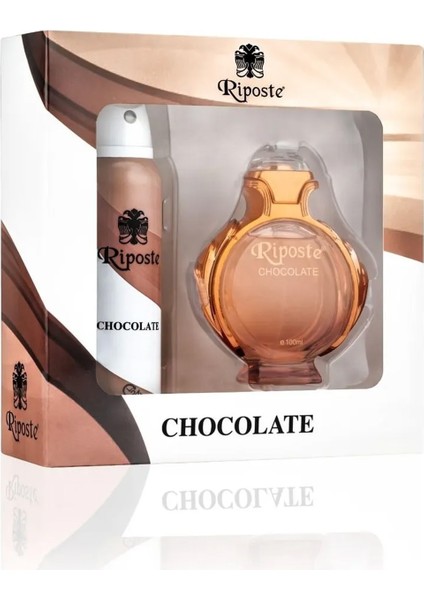 Night Shop Riposte Kadın Parfüm Deodorant Seti Chocolate For Women 100 Ml