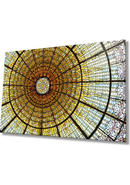 Renkli Soyut Cam Tablo