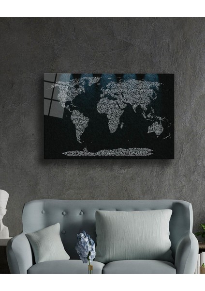Dünya Haritası 3 Cam Tablo fiyatları