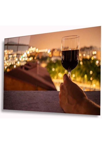Kadeh Cam Tablo 4mm Dayanıklı Temperli Cam
