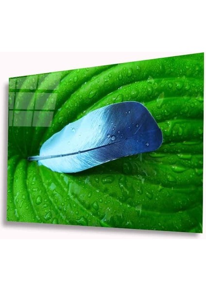 Mavi Tüy Cam Tablo 4mm Dayanıklı Temperli Cam