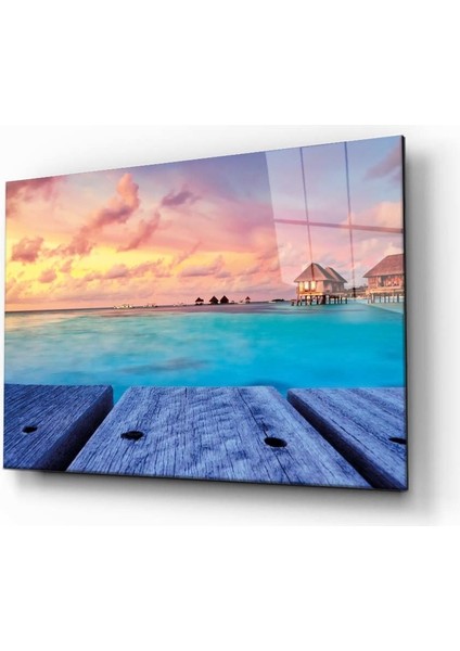 Doğa Manzara Cam Tablo 4mm Dayanıklı Temperli Cam