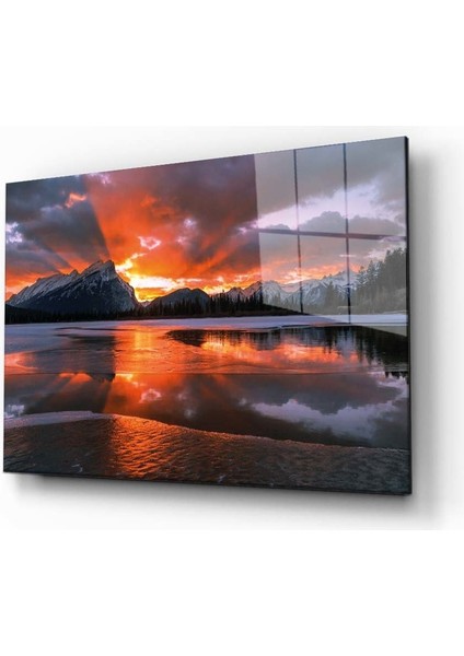 Doğa Manzara Cam Tablo 4mm Dayanıklı Temperli Cam