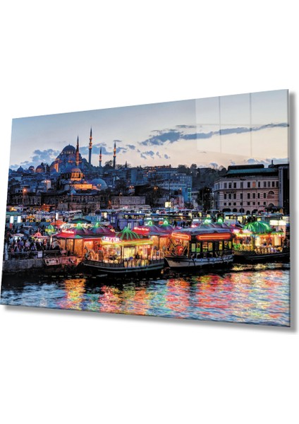 Istanbul Manzara 4mm Dayanıklı Cam Tablo Temperli Cam
