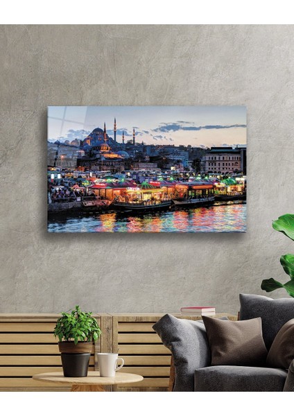 Istanbul Manzara 4mm Dayanıklı Cam Tablo Temperli Cam