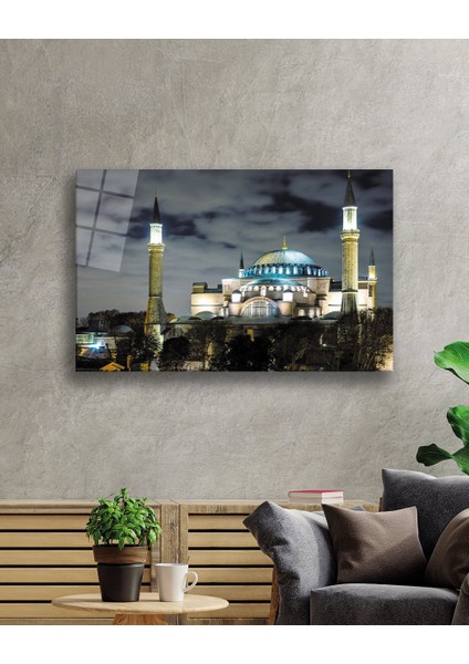 Istanbul Cami Manzara 4mm Dayanıklı Cam Tablo Temperli Cam fiyatları