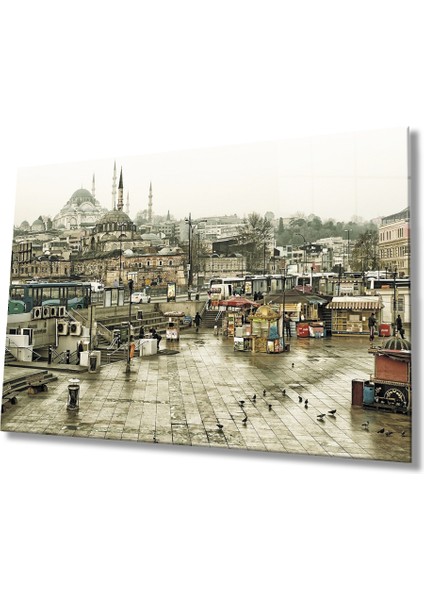 Istanbul Manzara Cam Tablo