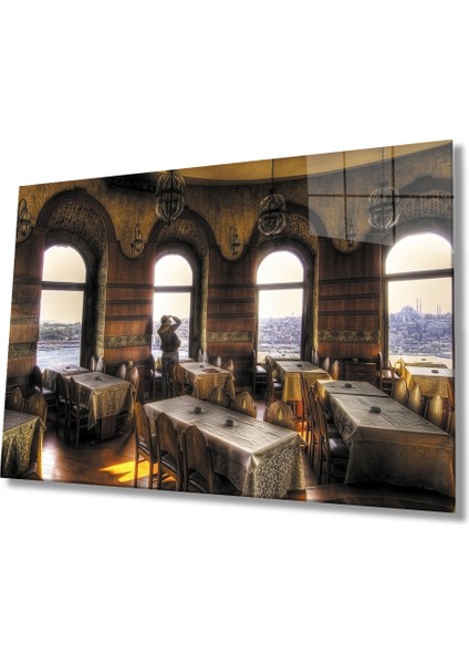 Istanbul Galata Kulesi Cam Tablo