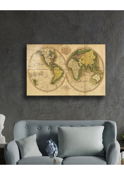 Dünya Haritası 66 Cam Tablo fiyatları