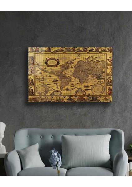 Dünya Haritası 32 Cam Tablo fiyatları