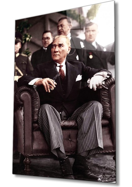 Atatürk Cam Tablo 4 mm Dayanıklı Temperli Cam