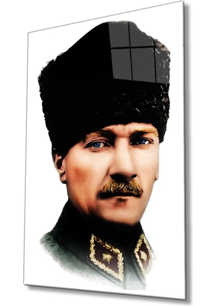 Atatürk Cam Tablo 4 mm Dayanıklı Temperli Cam