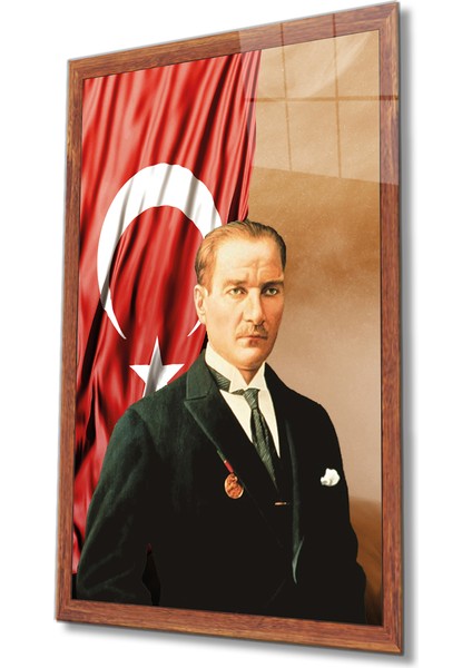 Atatürk Cam Tablo 4 mm Dayanıklı Temperli Cam