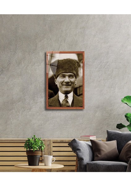 Atatürk Cam Tablo 4 mm Dayanıklı Temperli Cam