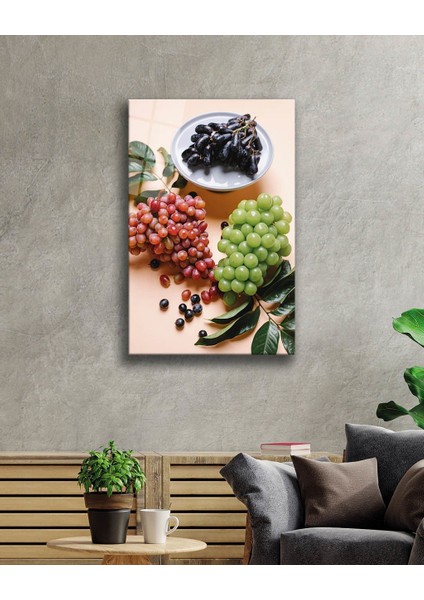 Meyveler Cam Tablo 4mm Dayanıklı Temperli Cam