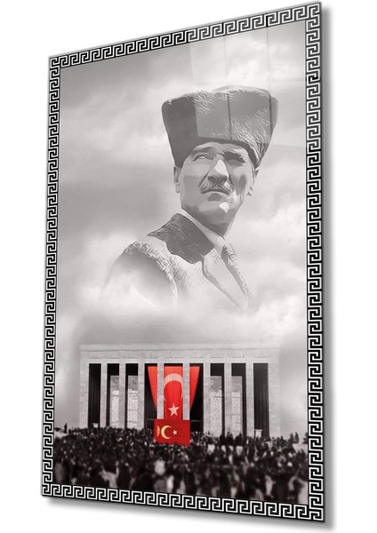 Atatürk Cam Tablo 4 mm Dayanıklı Temperli Cam