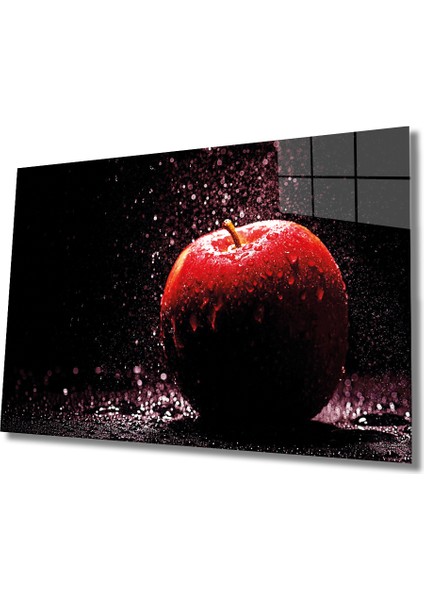 Meyveler Cam Tablo 4mm Dayanıklı Temperli Cam