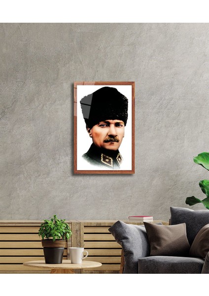 Atatürk Cam Tablo 4 mm Dayanıklı Temperli Cam