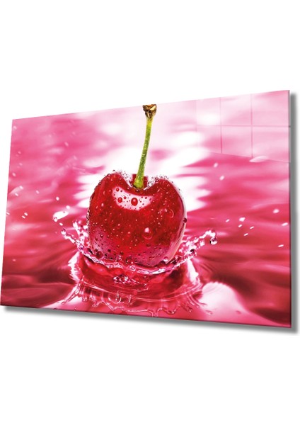 Meyveler Cam Tablo 4mm Dayanıklı Temperli Cam