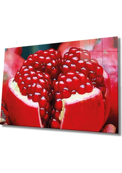 Meyveler Cam Tablo 4mm Dayanıklı Temperli Cam