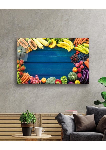 Meyveler Cam Tablo 4mm Dayanıklı Temperli Cam fiyatları