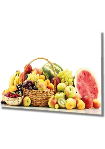 Meyveler Cam Tablo 4mm Dayanıklı Temperli Cam