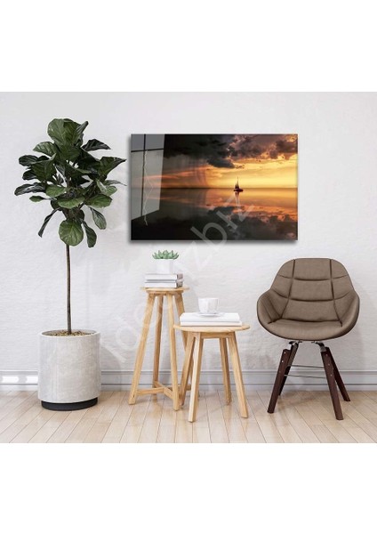 Doğa Manzara Cam Tablo 4mm Dayanıklı Temperli Cam