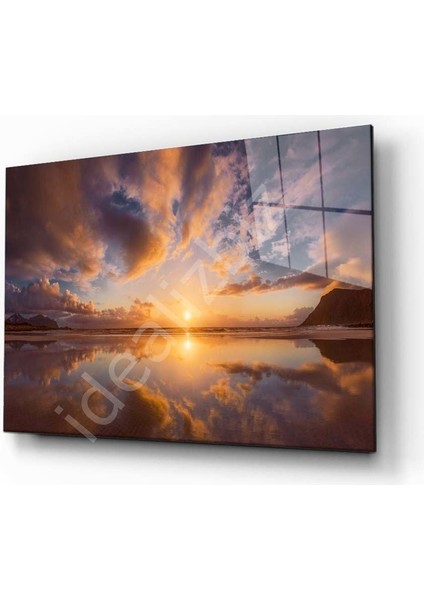 Doğa Manzara Cam Tablo 4mm Dayanıklı Temperli Cam