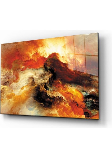 Soyut Cam Tablo 4mm Dayanıklı Temperli Cam