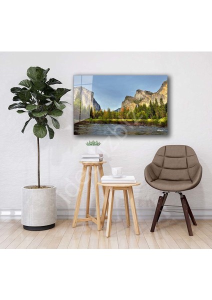 Doğa Manzara Cam Tablo 4mm Dayanıklı Temperli Cam