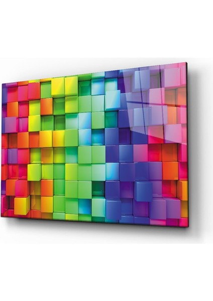 Soyut Cam Tablo 4mm Dayanıklı Temperli Cam
