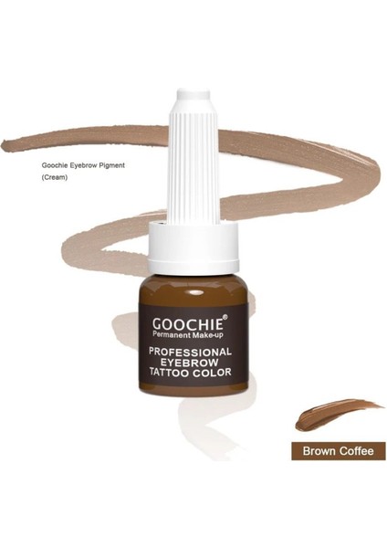 Goochıe Kalıcı Makyaj Microblading Boya Brown Color 10 ml