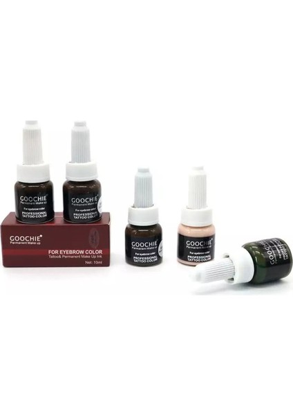 Goochıe Kalıcı Makyaj Microblading Boya Brown Color 10 ml
