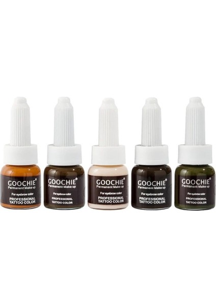 Goochıe Kalıcı Makyaj Microblading Boya Brown Color 10 ml