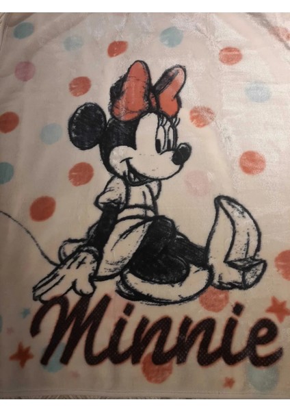 Lisanslı Minnie Mouse Bebe Battaniyesi 3002