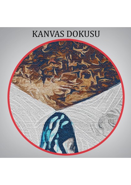 Mustafa Kemal Atatürk'ün Yağlıboya Görünümlü Portre Çizimi Dekoratif Kanvas Tablo-Dd-81