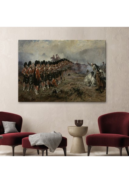 Robert Gibb'in Ince Kırmızı Çizg Tablosu -The Thin Red LINE-6602 fiyatları