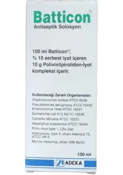 Batticon Solüsyon 100 ml