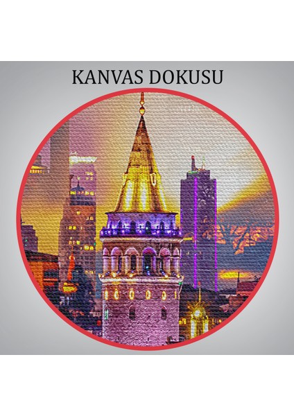 Galata Kulesi Sultan Ahmet Camii ve Şehir Manzara TABLOSU-6514