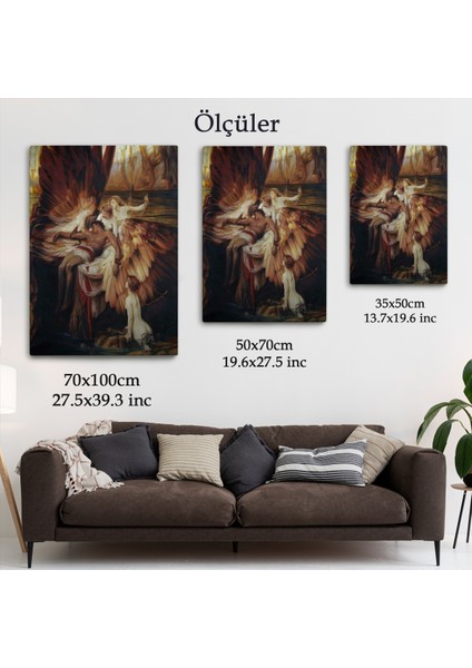 Ikarus Için Ağlayan Melekler Tablosu - Lament For ICARUS-6499