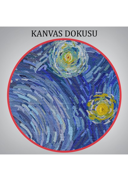 Van Gogh Yıldızlı Gece Dekoratif Kanvas TABLO-6519