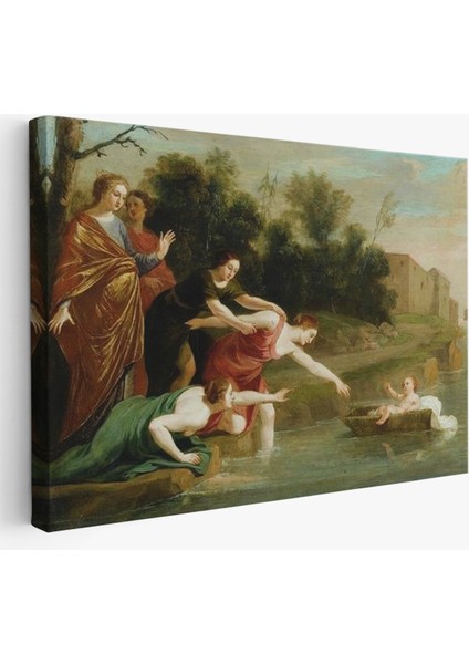 Jacques Stella - Musa'nın Bulunuşu Tablosu - The Finding Of MOSES-6579