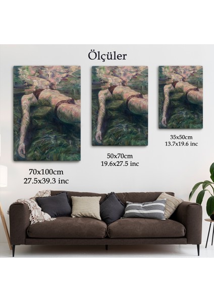 Deniz Altındaki Kadın Dekoratif Duvar TABLOSU-6402 indirimleri