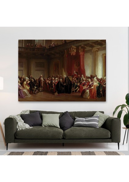 Benjamin Franklin Danışma Meclisi Huzuruna Çıkıyor TABLOSU-6542
